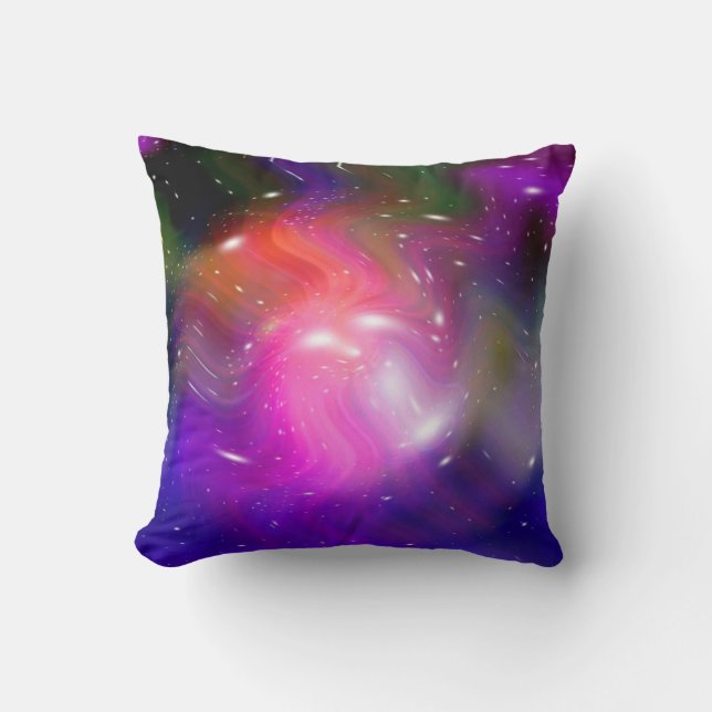 Almofada Estrelas de um planeta e galáxia (Frente)