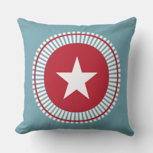 Almofada Estrelas e Stripes Patriótico 4º dos Travesseiro