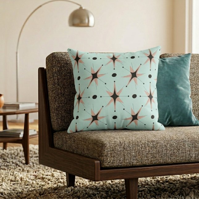 Almofada Estrelas Retro Moderno de Meados do Século Espuma  (Criador carregado)