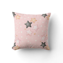 Estrelas Rosa Preto Creme