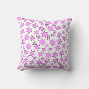 Almofada Estrelas Rosas Brilhantes Aleatórias