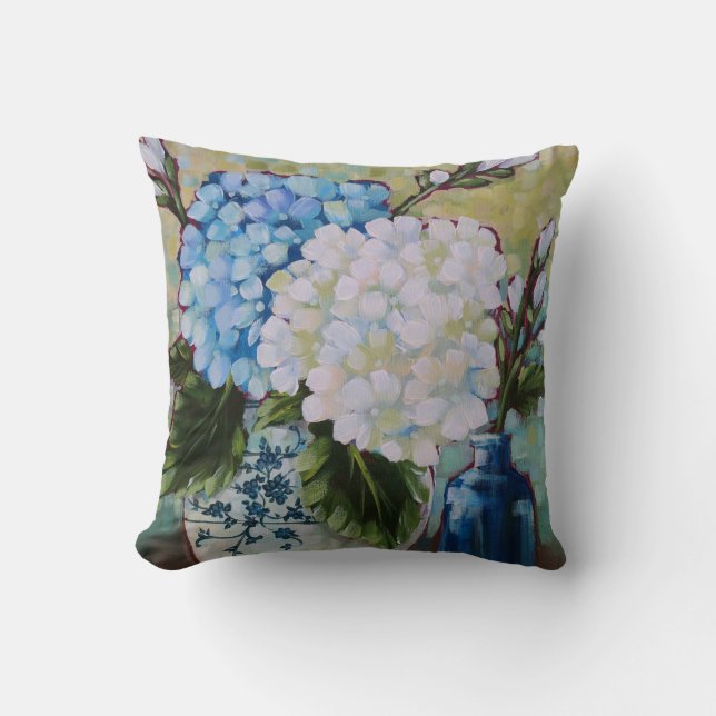 Almofada "Estude no travesseiro decorativo x16 azul & do (Frente)