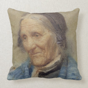 Almofada Estudo de uma mulher adulta, 1912 (w/c no papel)