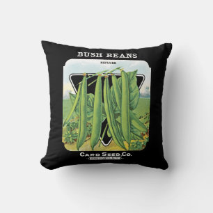 Almofada Etiqueta de Pacote de Sementes do Bush Beans