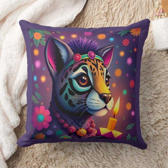 Almofada etnia africana kwanzaa animais selvagens em disfar (Cobertor)