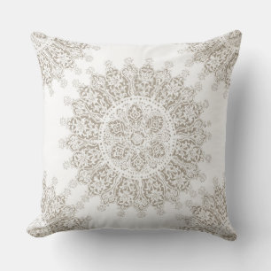 Almofada Étnica Mandala chic OrientaI Indian Boho Patterno