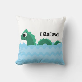 Almofada Eu acredito o campeão o monstro de Champlain do