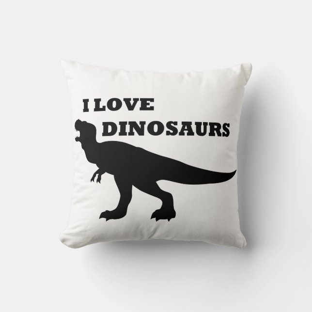 Almofada Eu Adoro Dinossauros! (Frente)