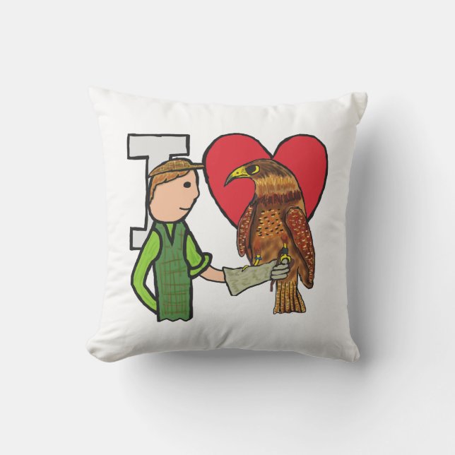 Almofada Eu Adoro Falconry (Frente)