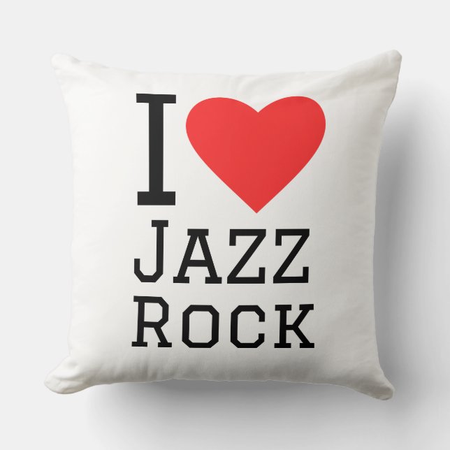 Almofada Eu adoro jazz rock (Frente)