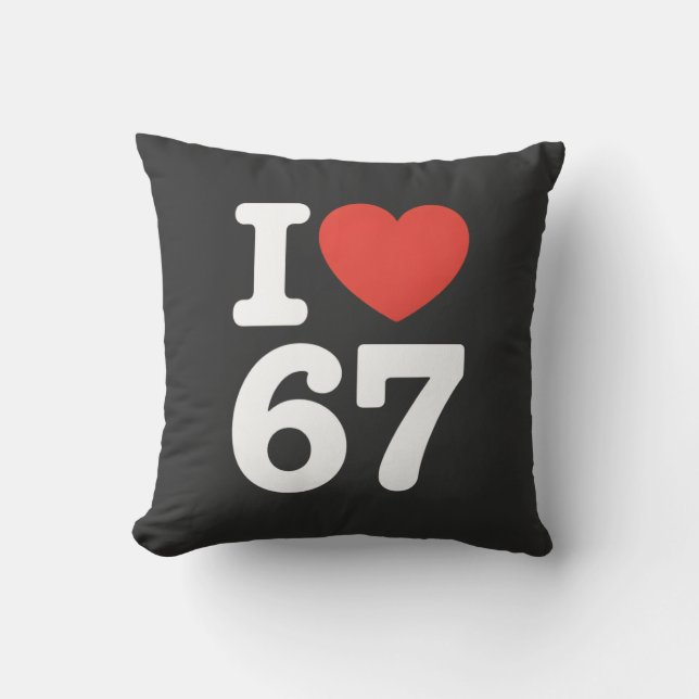 Almofada Eu Amo 67  (Frente)
