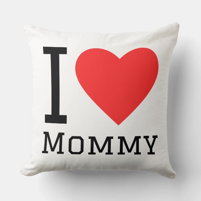 Almofada Eu amo a mamãe (Frente)
