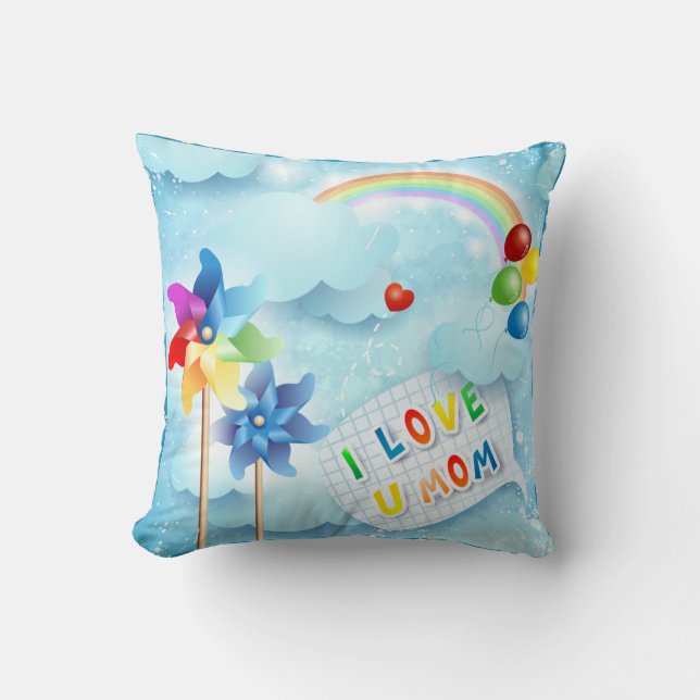 Almofada Eu amo a tua mãe (Frente)