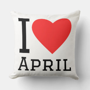 Almofada Eu amo abril