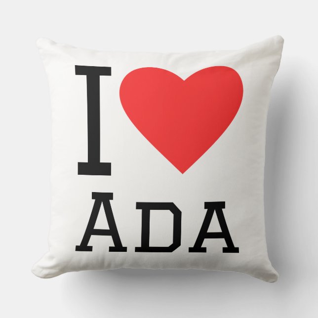 Almofada Eu amo ada (Frente)