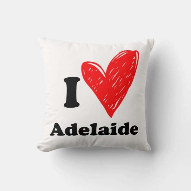 Almofada Eu amo Adelaide (Frente)