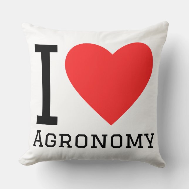 Almofada Eu amo agronomia (Frente)