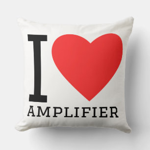 Almofada Eu amo amplificador
