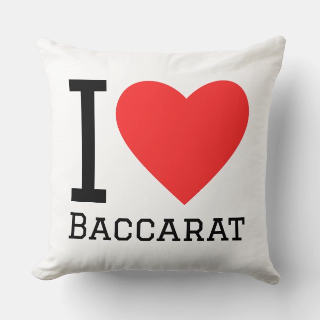 Almofada Eu amo bacará (Frente)