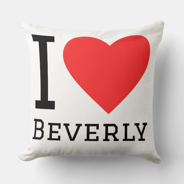 Almofada Eu amo beverly (Frente)