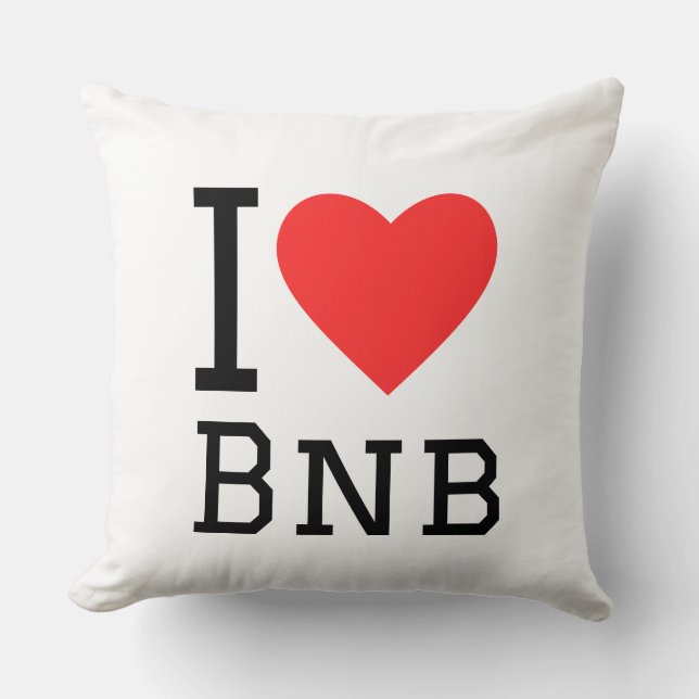 Almofada Eu amo bnb (Frente)