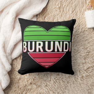 Almofada Eu Amo Burundi, Coração Burundi
