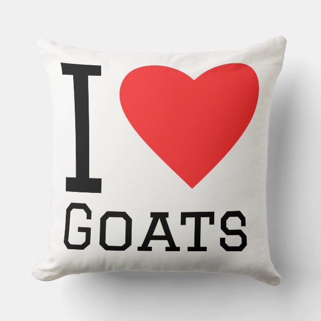 Almofada Eu amo cabras (Frente)