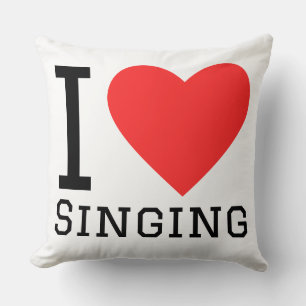 Almofada Eu amo cantar
