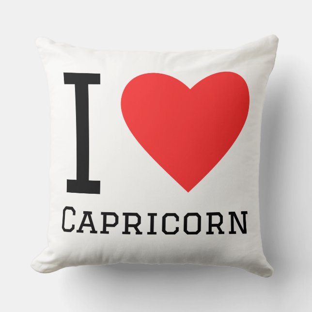 Almofada Eu amo Capricórnio  (Frente)