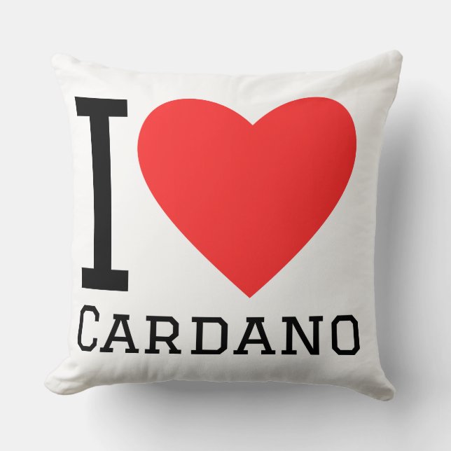 Almofada Eu amo Cardano  (Frente)