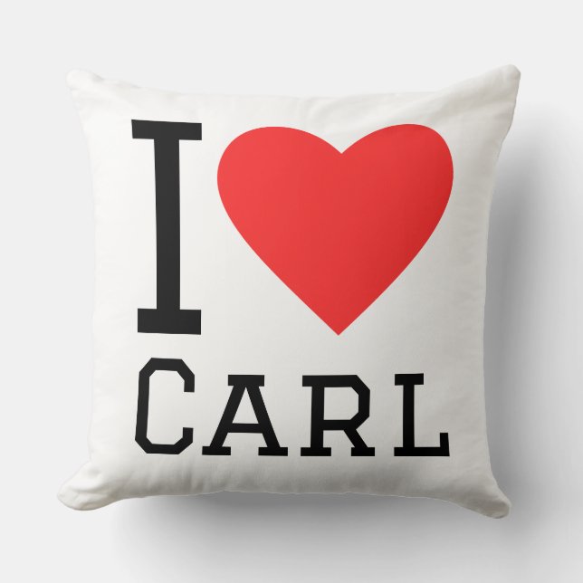 Almofada Eu amo Carl (Frente)