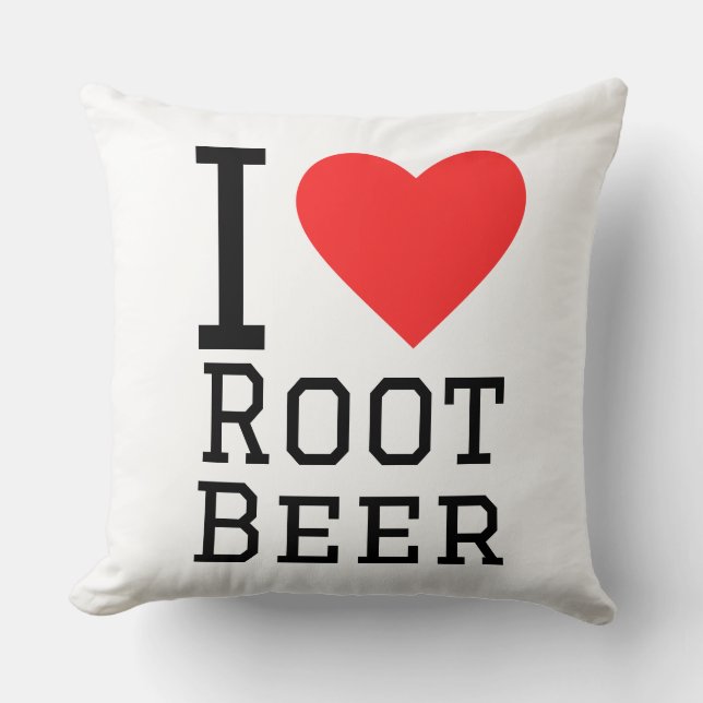 Almofada Eu amo cerveja de raiz (Frente)