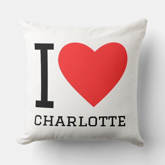 Almofada Eu amo Charlotte  (Frente)