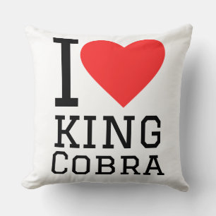Almofada Eu amo cobra rei