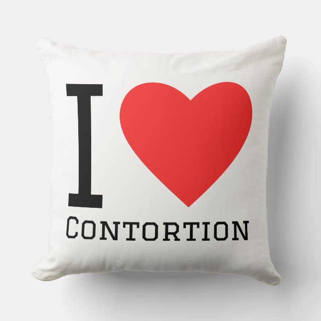 Almofada Eu amo contorção (Frente)