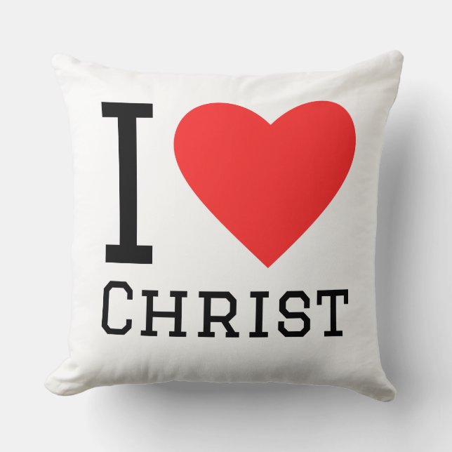 Almofada Eu amo Cristo (Frente)