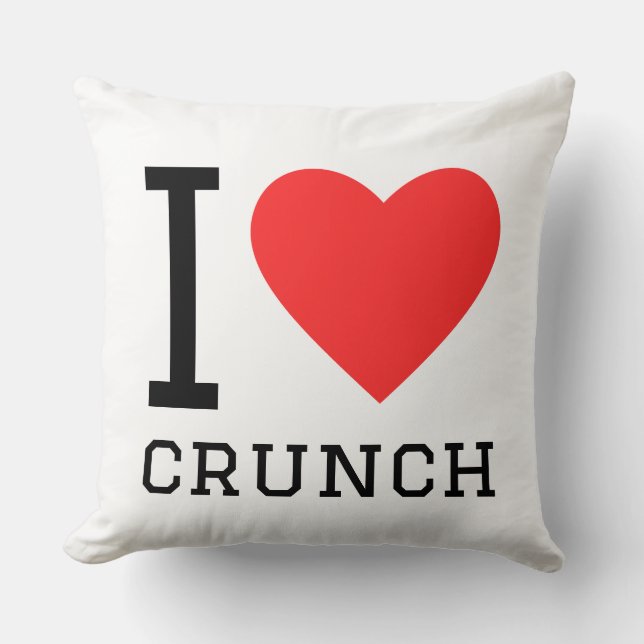 Almofada Eu amo crunch (Frente)