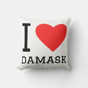 Almofada Eu amo damasco