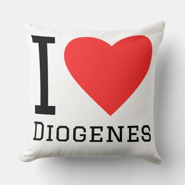 Almofada Eu amo Diógenes (Frente)