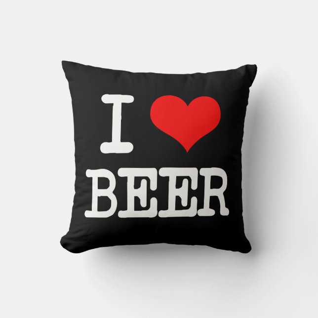 Almofada Eu amo dizer engraçado do travesseiro da cerveja (Frente)