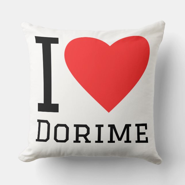 Almofada Eu amo dorime (Frente)
