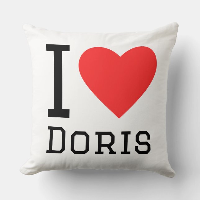 Almofada Eu amo Doris (Frente)