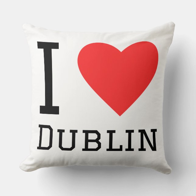 Almofada Eu amo Dublin  (Frente)