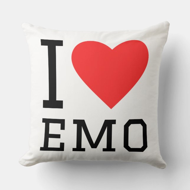 Almofada Eu amo emo  (Frente)
