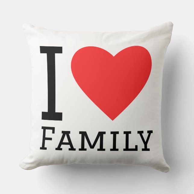 Almofada Eu amo família (Frente)