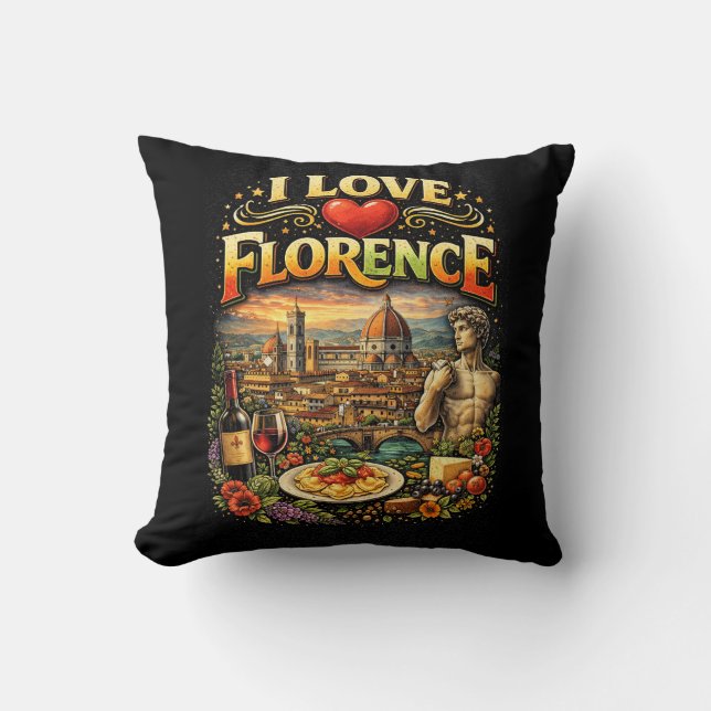 Almofada Eu Amo Florença (Frente)