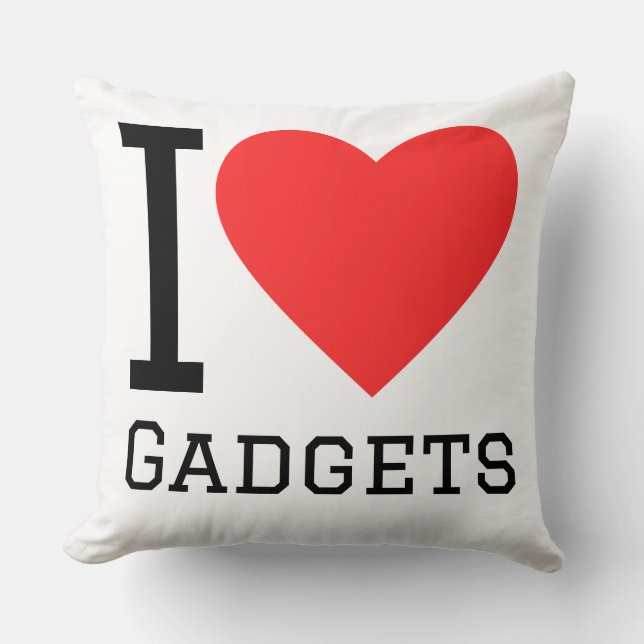 Almofada Eu amo gadgets (Frente)