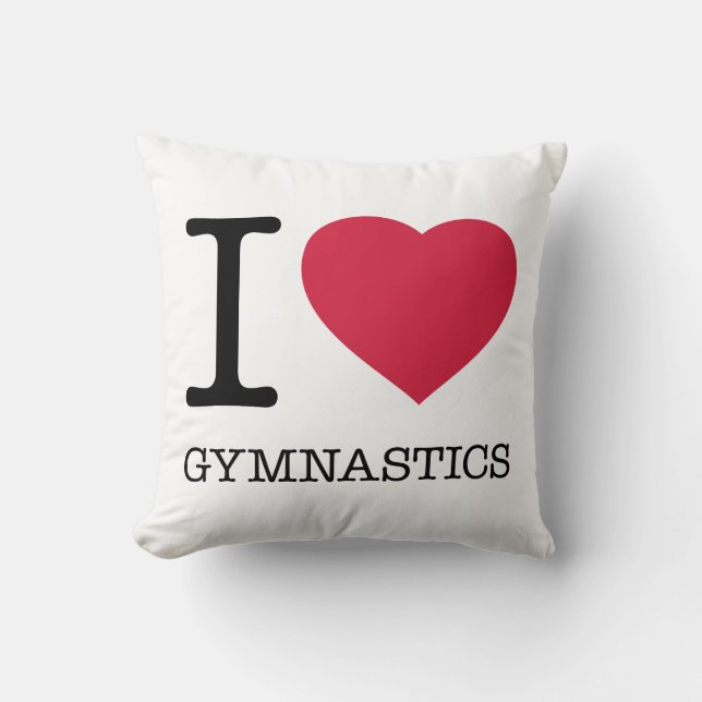 ALMOFADA EU AMO GINÁSTICA (Frente)