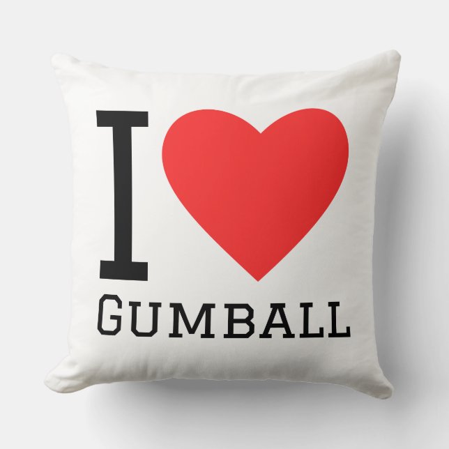 Almofada Eu amo gumball (Frente)