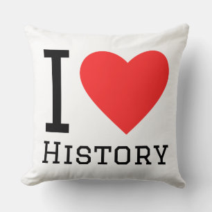 Almofada Eu amo história